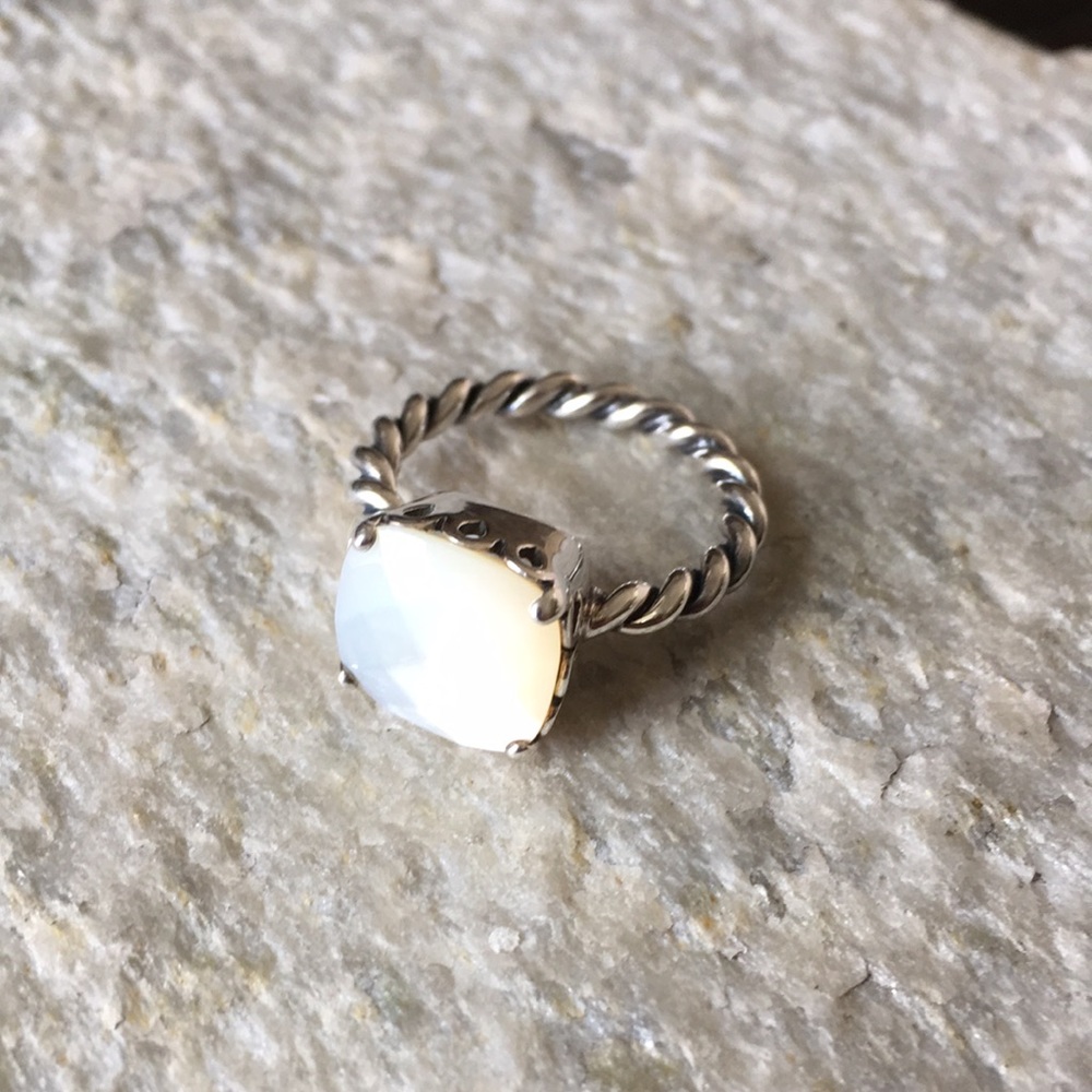 Pandora White MOP Sincerity Ring